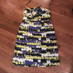 THE LIMITED STRAPLESS SILK DRESS